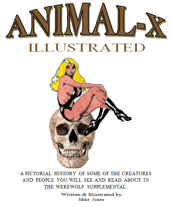 Animal-x werewolf supplemental Mike Jones - Author Writer Illustrator - Animal-x Illustrator the werewolf supplemental